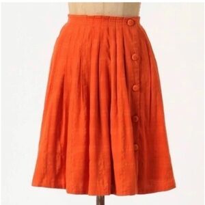 Anthropologie Orange Skirt Halloween Fall Vibes